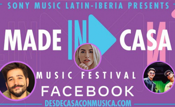 Festival "Made In: Casa" con a Becky G, Camilo, Lali y Fito Páez