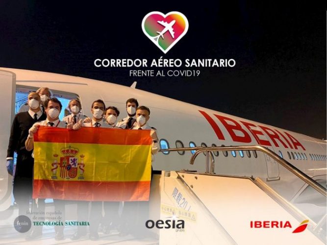 Iberia, Vueling y Aena regalarán 100.000 billetes de avión a sanitarios