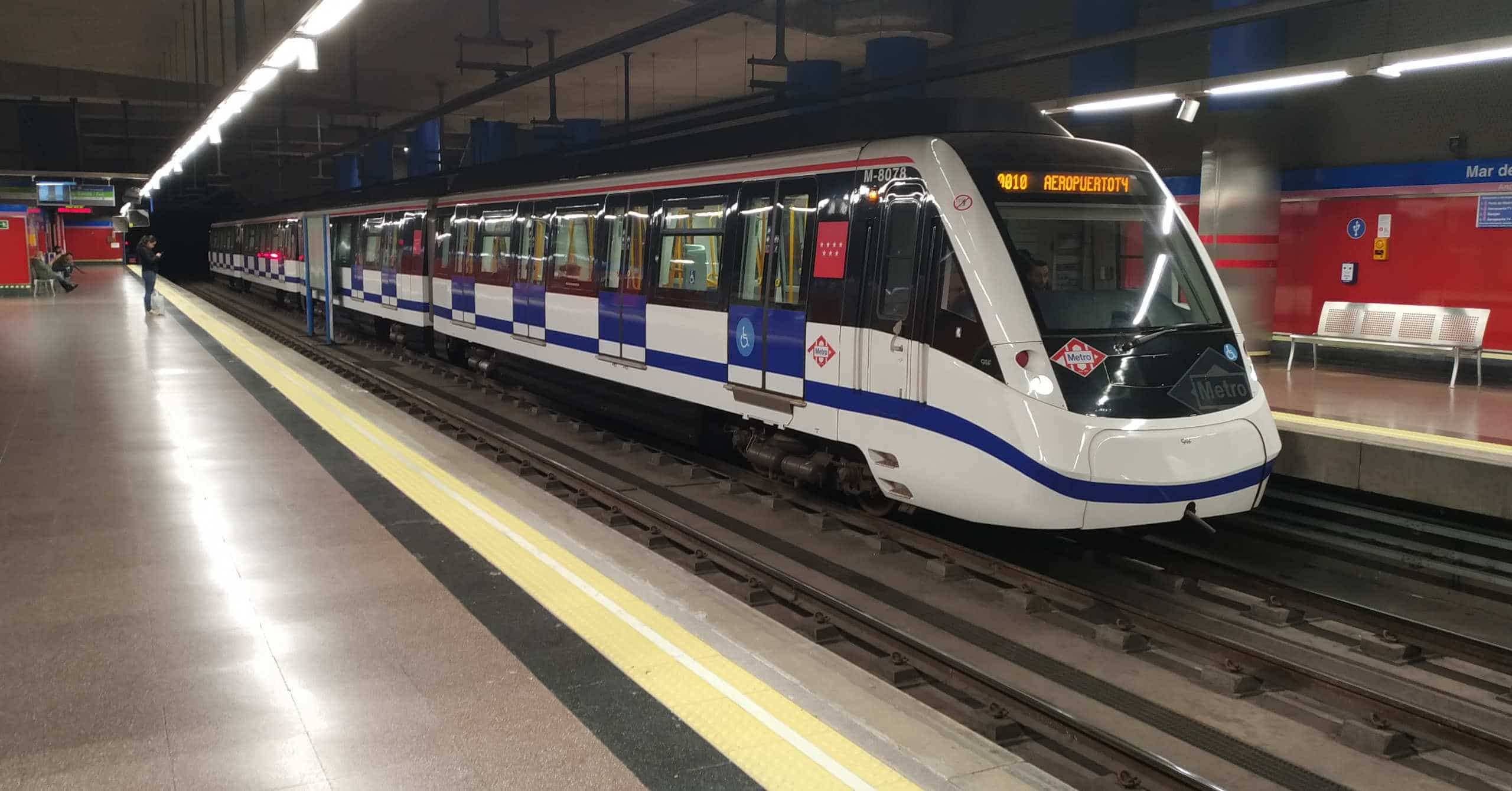 Cierre parcial de la línea 8 de Metro de Madrid por obras de renovación