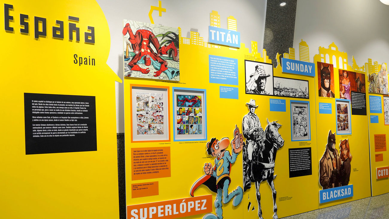 La exposición gratuita 'Héroes del cómic europeo' llega a Madrid