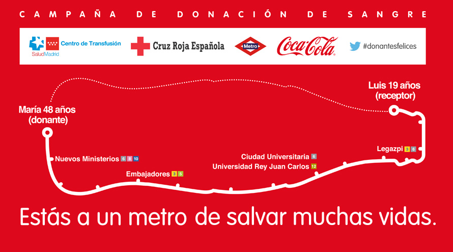 Metro de Madrid da entradas de cine gratis a aquellos que donen sangre